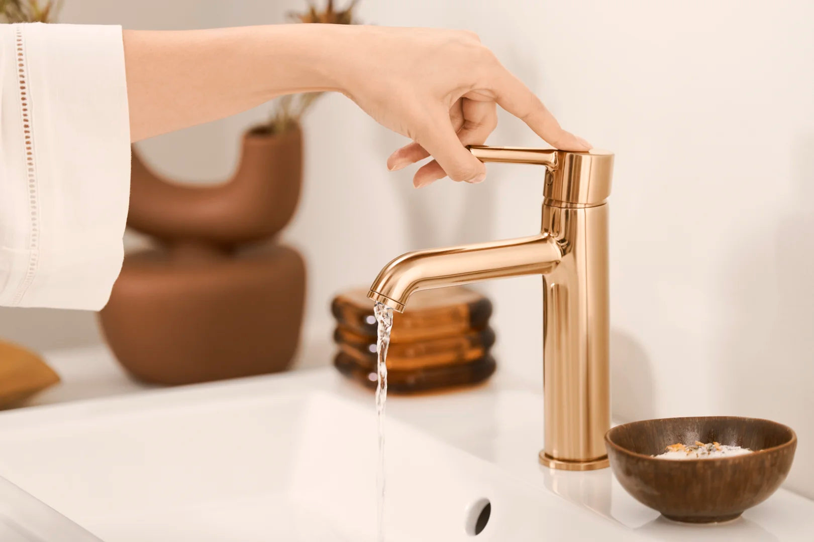 HANSA VANTIS Style Μπαταρία Νιπτήρος Brushed bronze