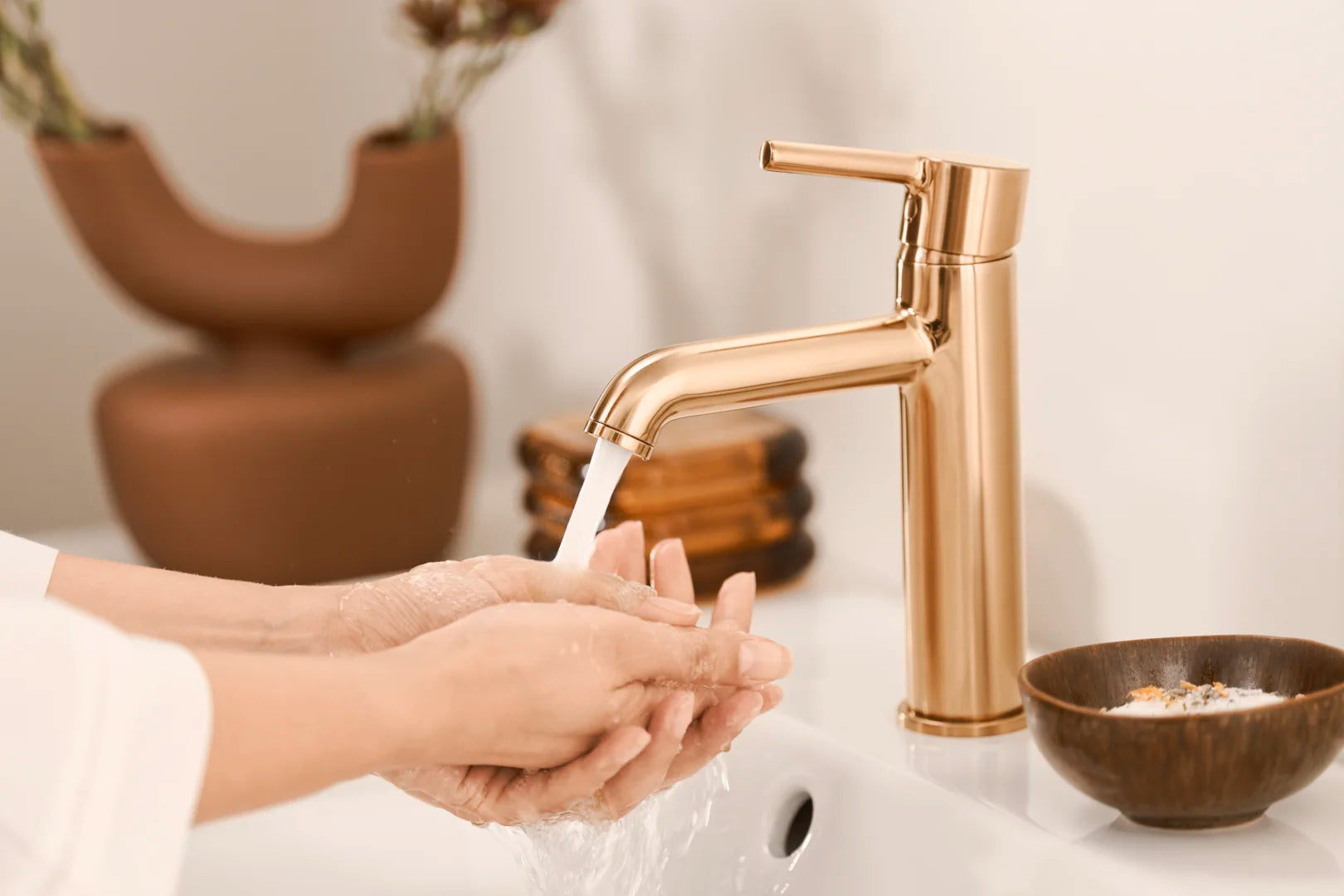 HANSA VANTIS Style Μπαταρία Νιπτήρος Brushed bronze