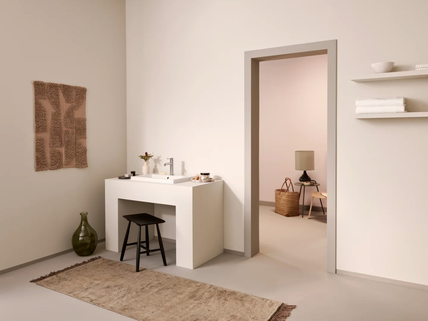 HANSA VANTIS Style Μπαταρία Νιπτήρος Brushed steel