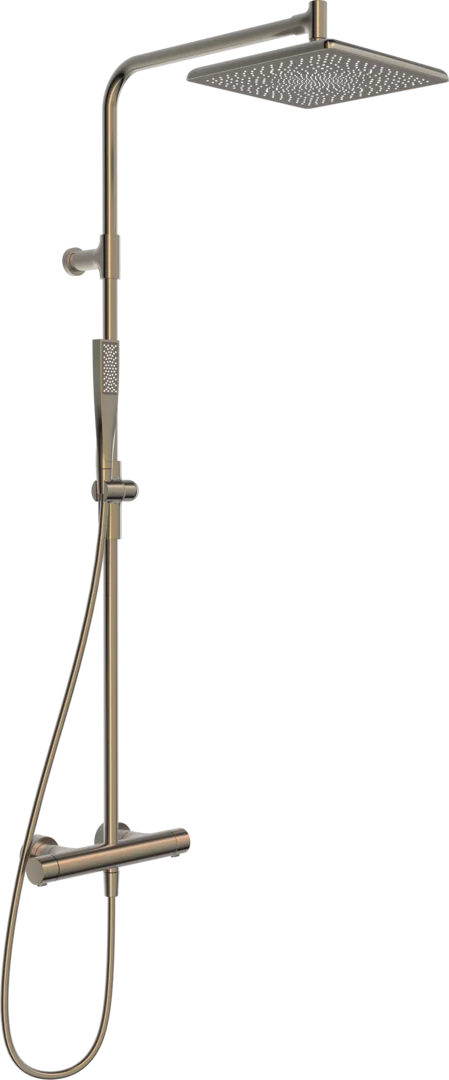 HANSA AURELIA Θερμοστατική Στήλη Ντούς με τετράγωνη κεφαλή Brushed bronze