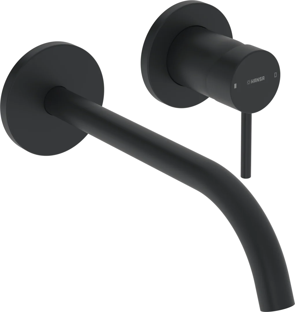 HANSA PUBLIC Εντοιχισμένη Μπαταρία Νιπτήρος Matt black