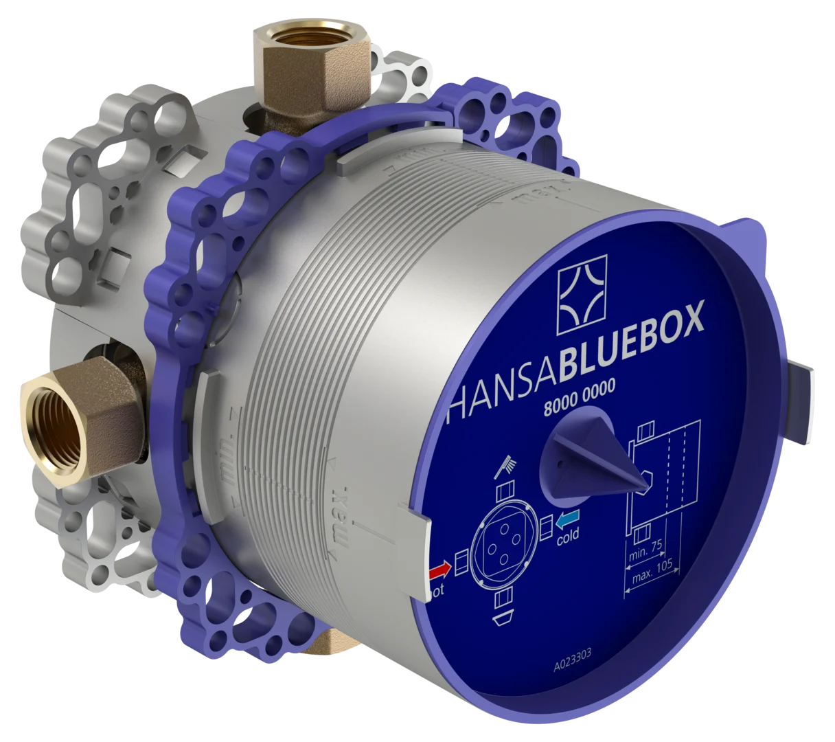 HANSA BLUEBOX - εντοιχισμένος μηχανισμός για το μπάνιο