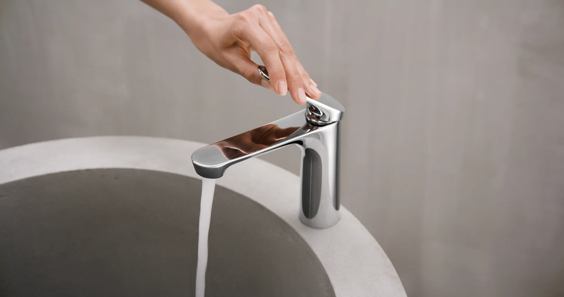 HANSA GENESIS Μπαταρία Νιπτήρος Brushed steel