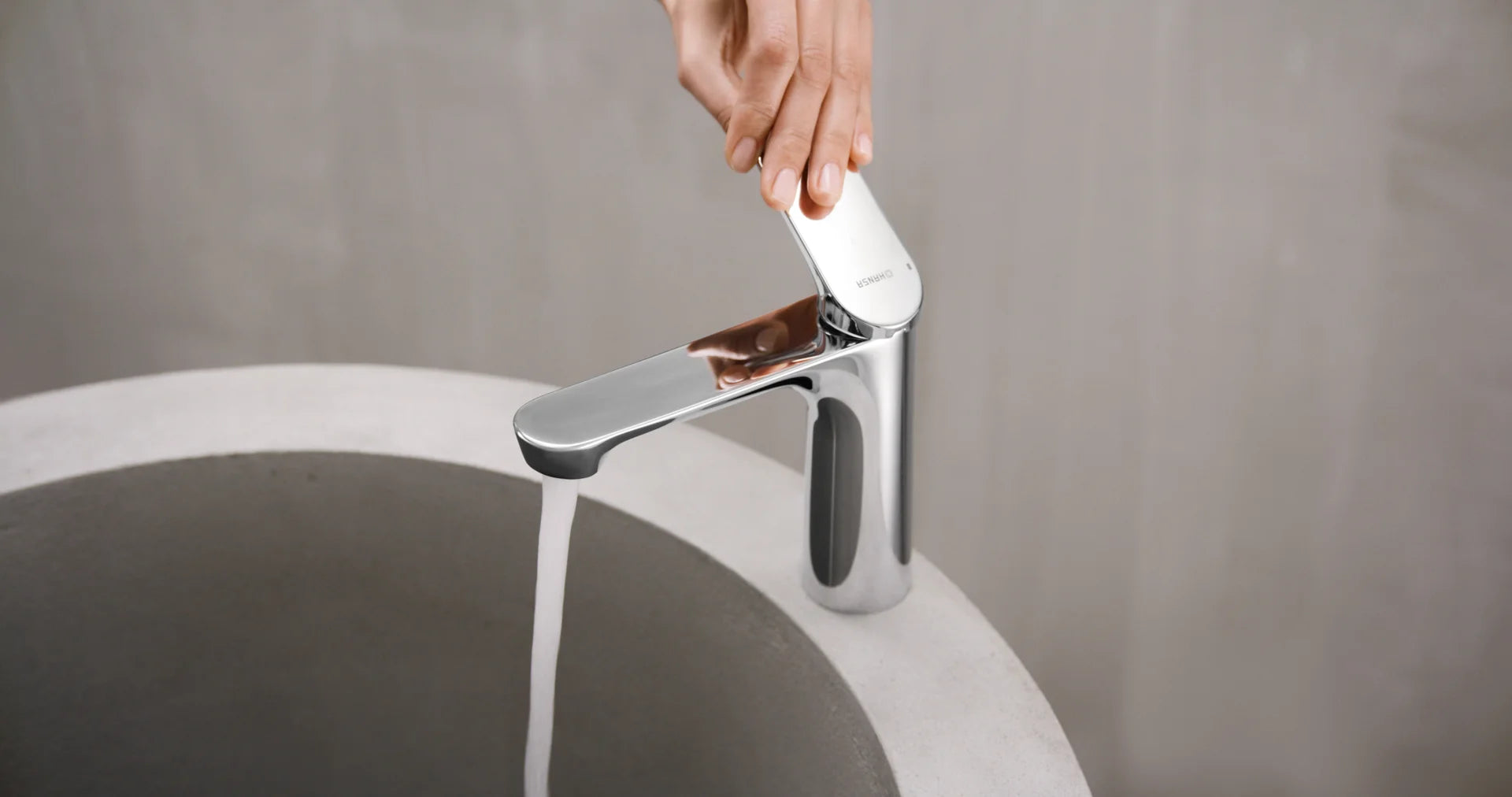HANSA GENESIS Μπαταρία Νιπτήρος Brushed steel