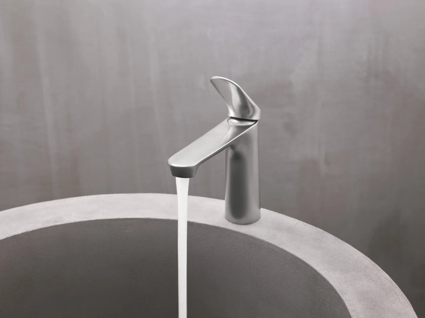 HANSA GENESIS Μπαταρία Νιπτήρος Brushed steel