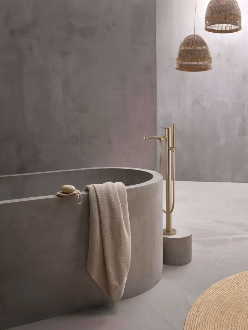 HANSA GENESIS Μπαταρία Μπάνιου Ελεύθερης Τοποθέτησης Brushed bronze