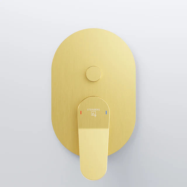 Steinberg 340 Εντοιχισμένος μείκτης ντους 2 σημείων Brushed Gold