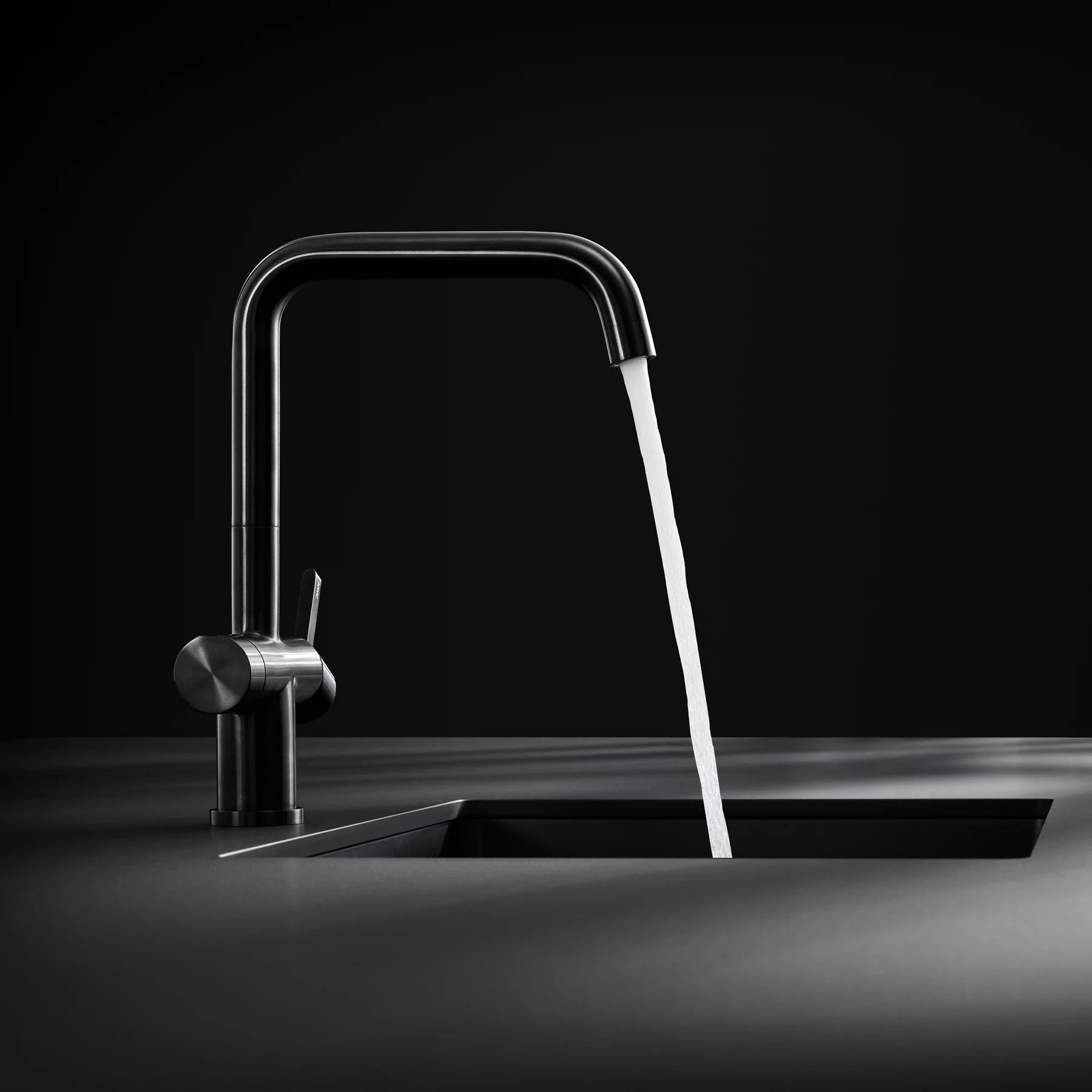 KWC ENIA E Stainless Steel Μπαταρία κουζίνας με Φίλτρο νερού