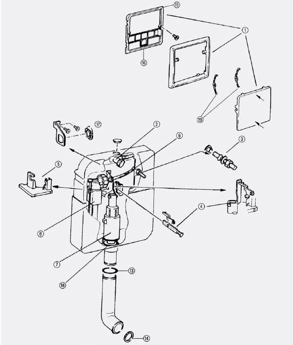 Στήριγμα πλαισίου Για Καζανάκια Jomo Front 6 171-61201200