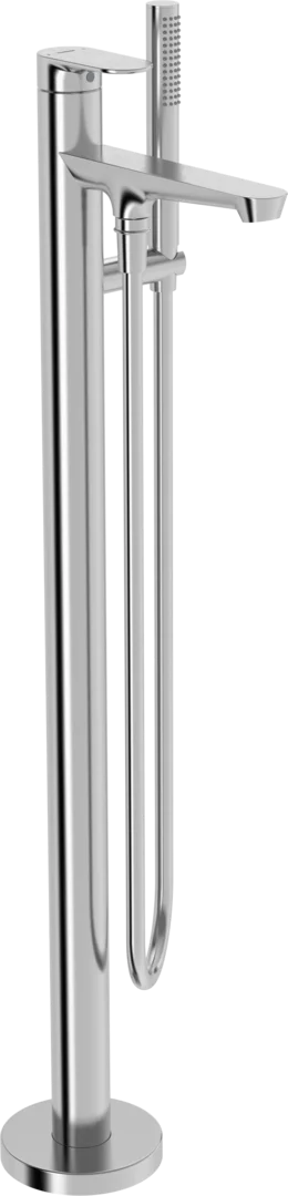 HANSA GENESIS Μπαταρία Μπάνιου Ελεύθερης Τοποθέτησης Brushed steel