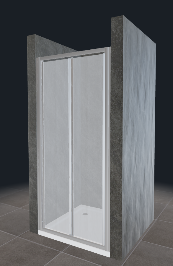 DUKA Καμπίνα Ντους με αναδυπλόμενο τζάμι 1795x500-549