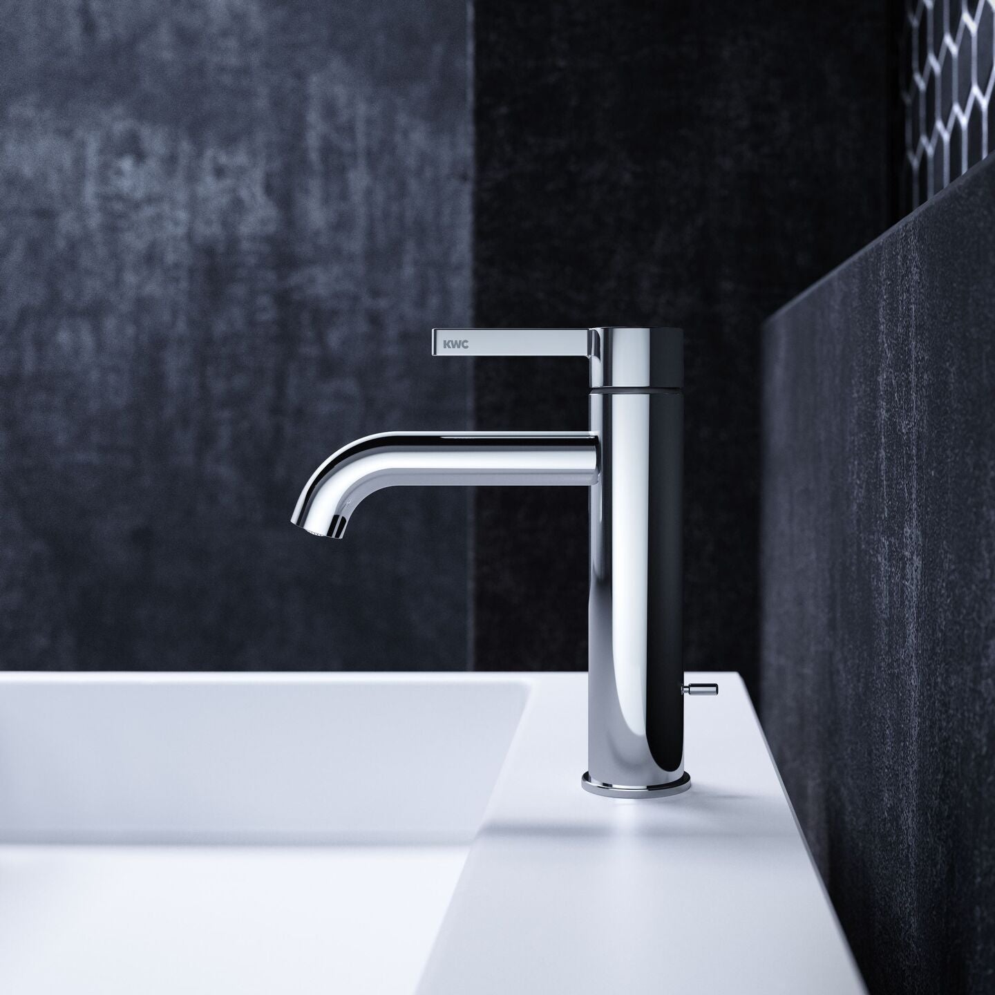 KWC BEVO Μπαταρία Νιπτήρος Long Spout