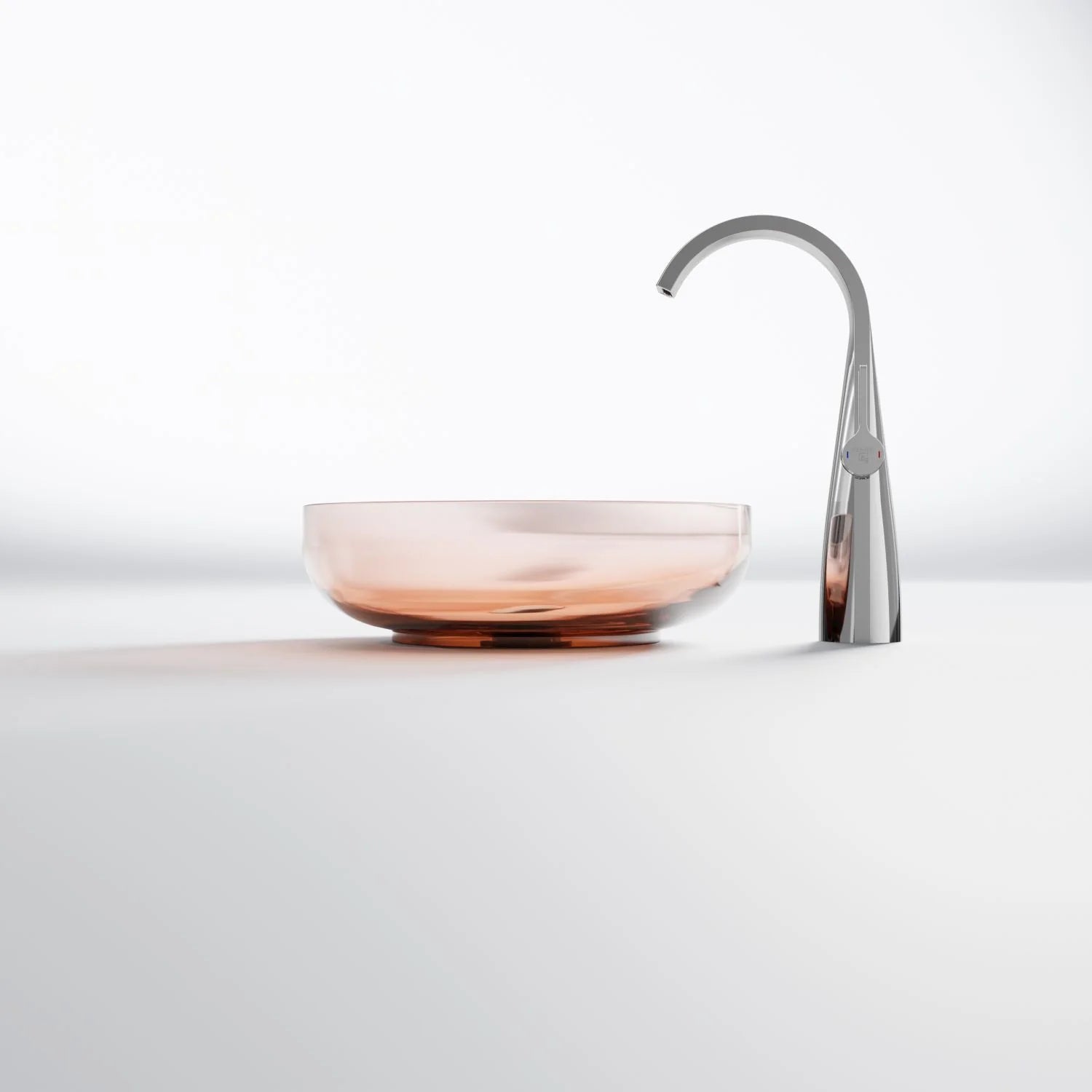 STEINBERG Polyresin Νιπτήρας round ø 400 Apricot