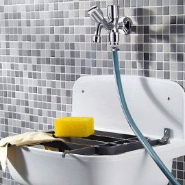 Διπλή Κάνουλα Μπαλκονιού Schell 1/2" x 3/4" με Ανεξάρτητο Διακόπτη - 035620699