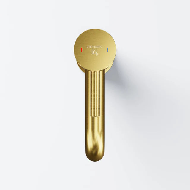 Steinberg 100 Μπαταρία Νιπτήρος Ψηλή Brushed Gold