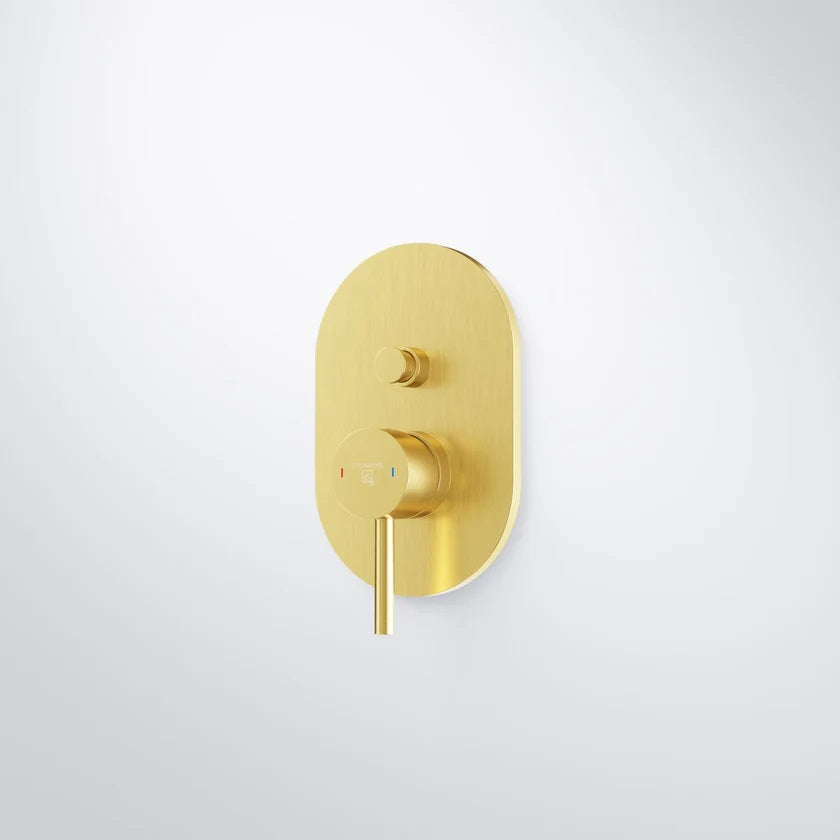 Σετ εντοιχισμού Νιπτήρος - Ντους Brushed Gold