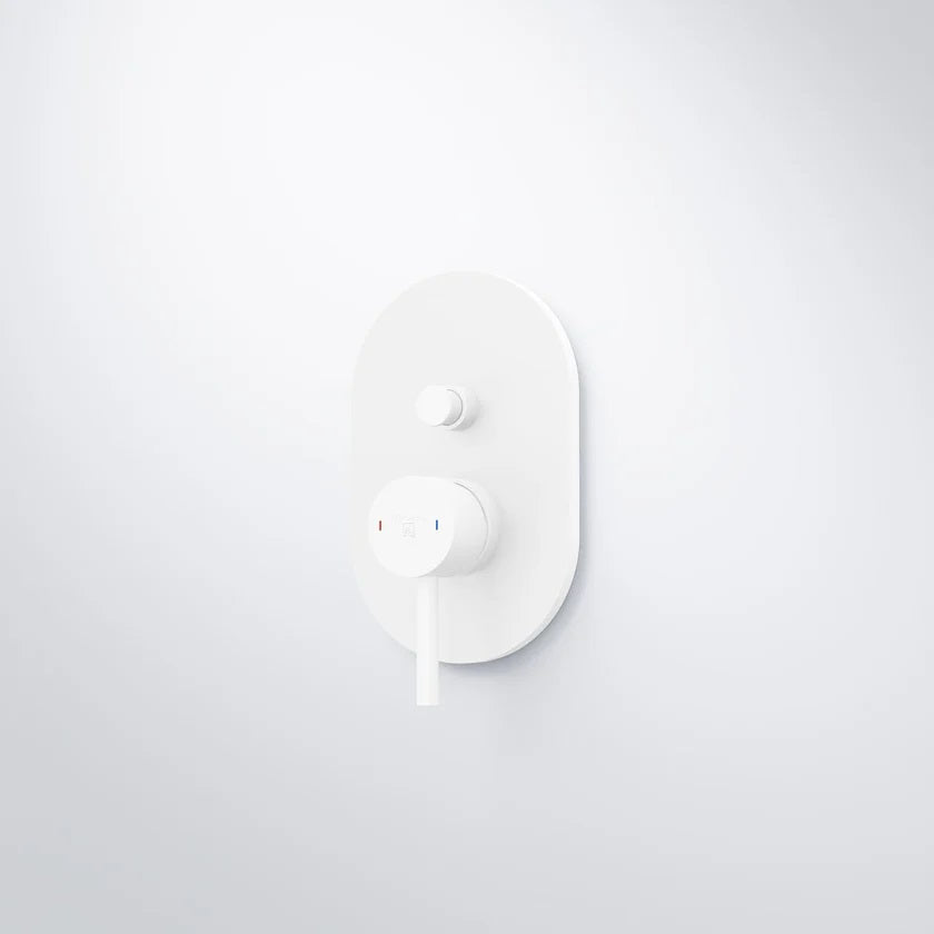 Σετ εντοιχισμού Νιπτήρος - Ντους White Matt