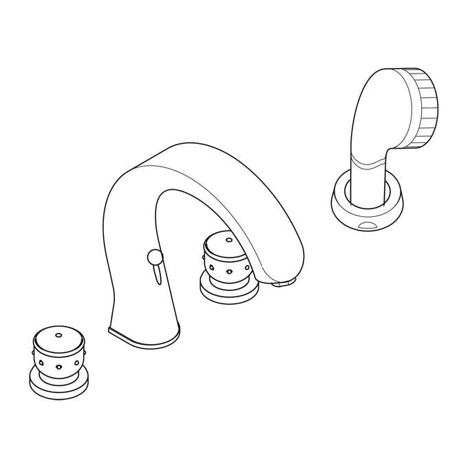 Hansgrohe Λουτρού 4-όπη MONDIAL 15444000