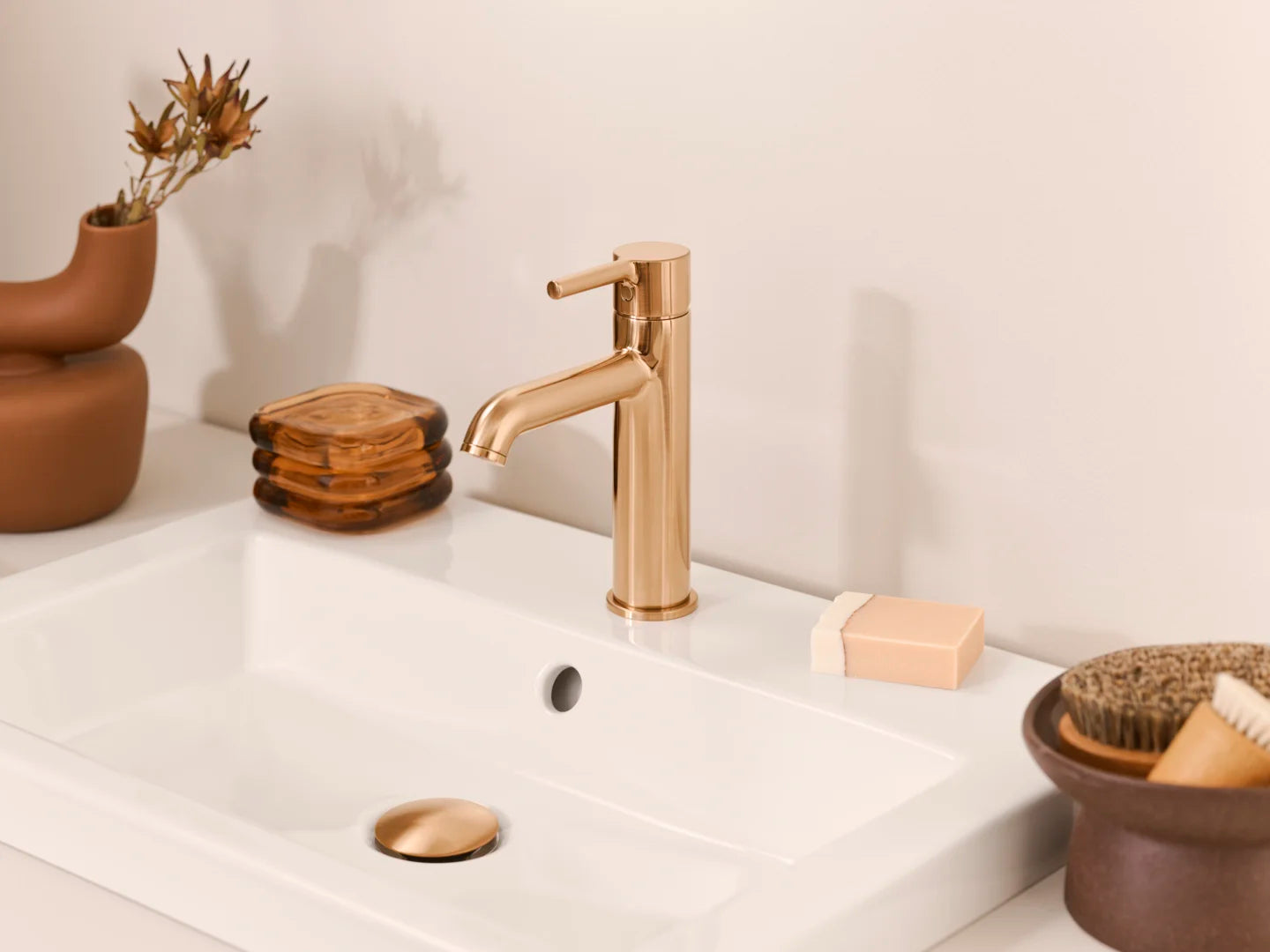 HANSA VANTIS Style Μπαταρία Νιπτήρος Brushed bronze