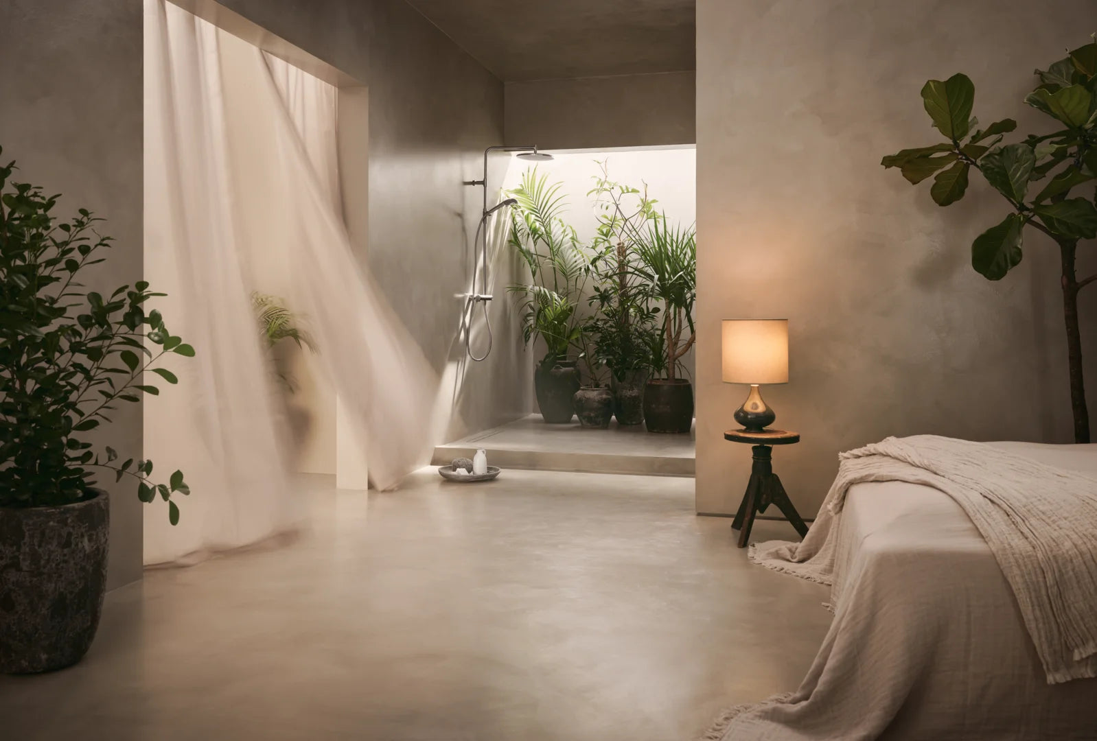 HANSA AURELIA Θερμοστατική Στήλη Ντούς Brushed steel