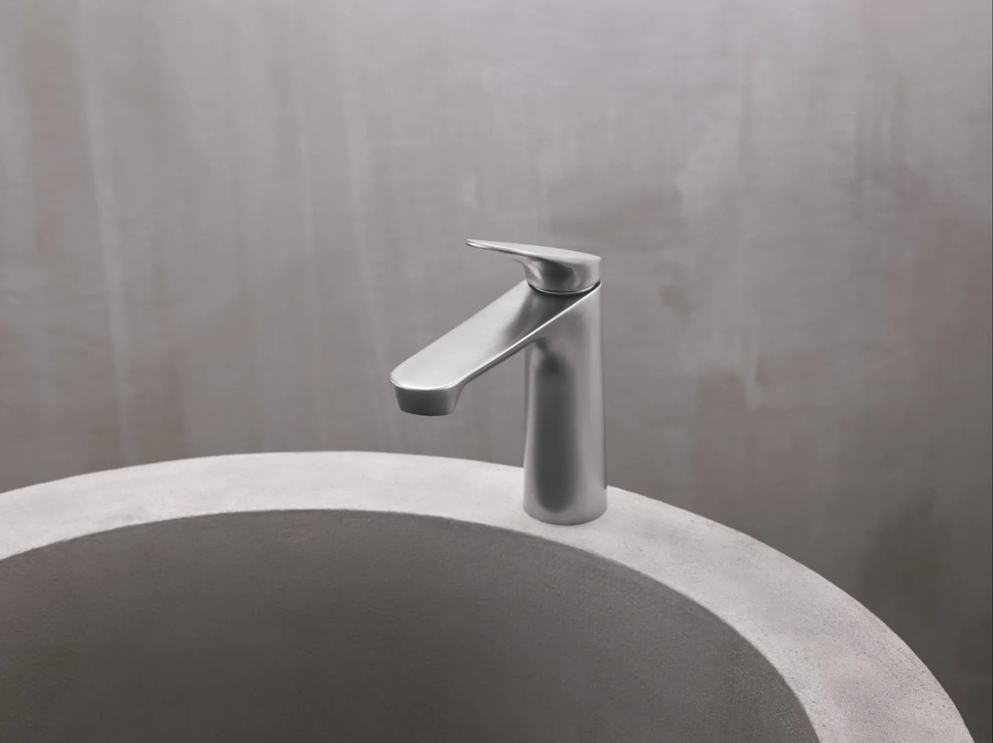 HANSA GENESIS Μπαταρία Νιπτήρος Brushed steel