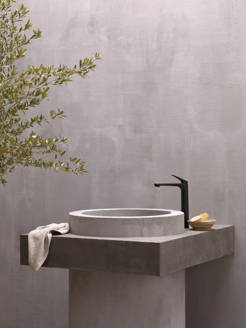 HANSA GENESIS Μπαταρία Νιπτήρος Ψηλή Matt black