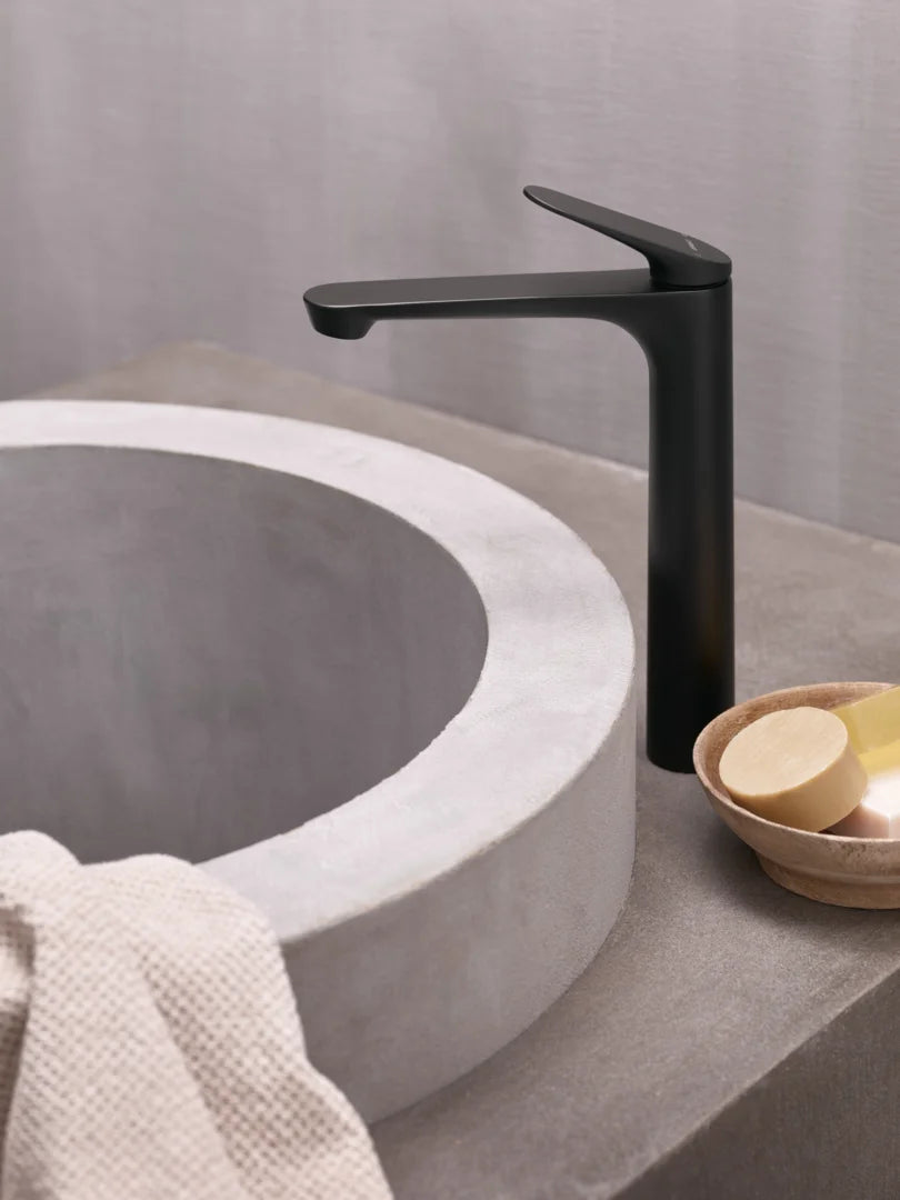 HANSA GENESIS Μπαταρία Νιπτήρος Ψηλή Matt black