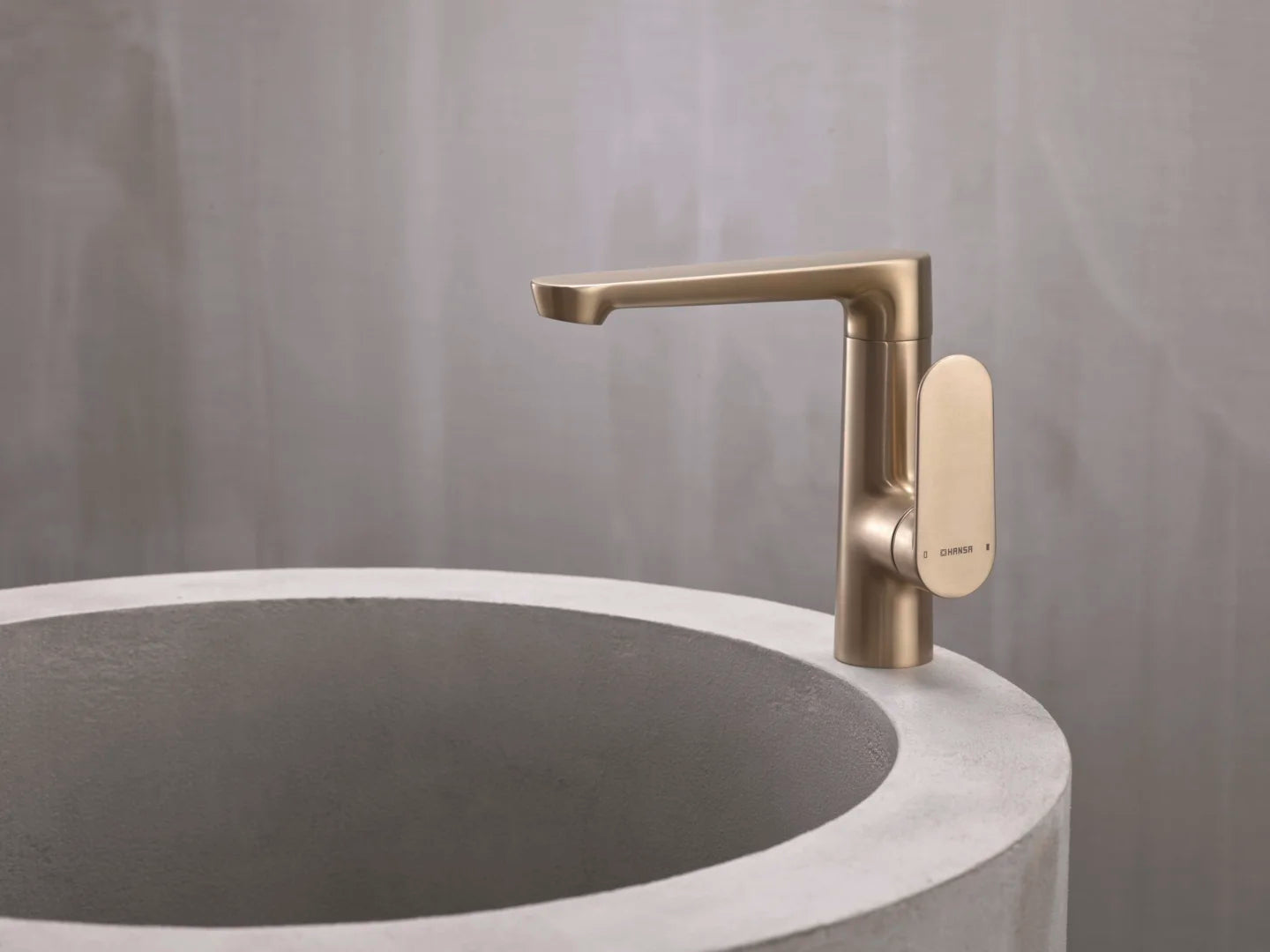 HANSA GENESIS Μπαταρία Νιπτήρος πλευρική λειτουργία Brushed bronze