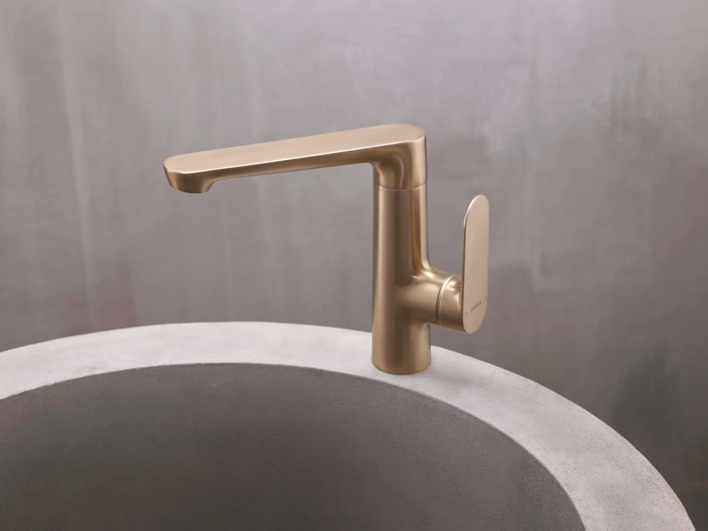 HANSA GENESIS Μπαταρία Νιπτήρος πλευρική λειτουργία Brushed bronze