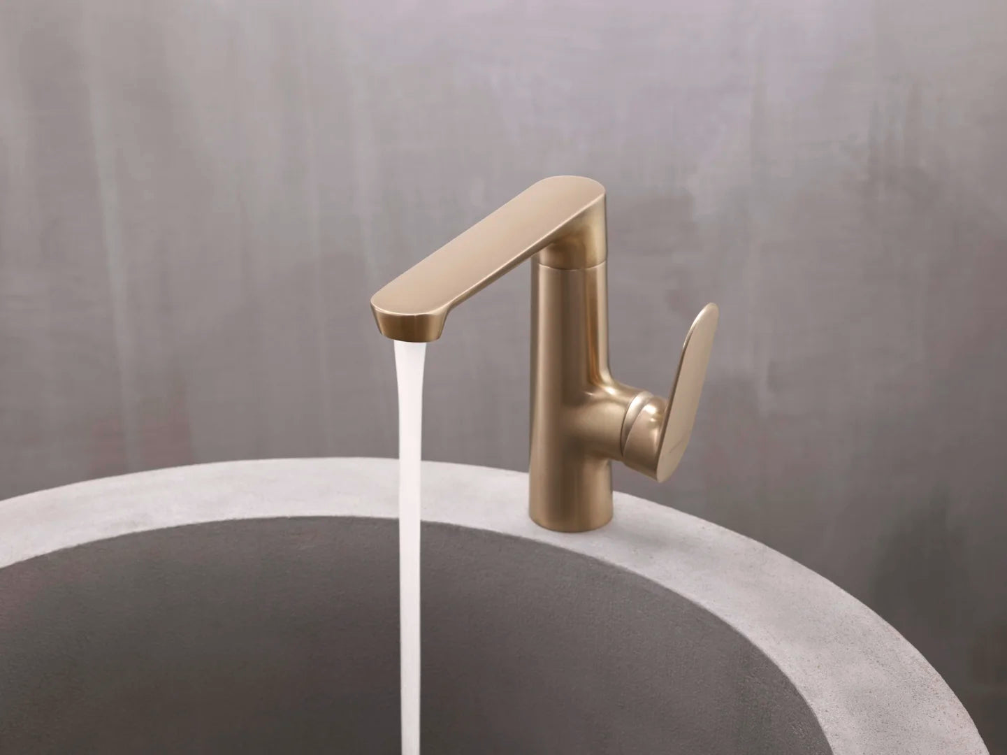 HANSA GENESIS Μπαταρία Νιπτήρος πλευρική λειτουργία Brushed bronze