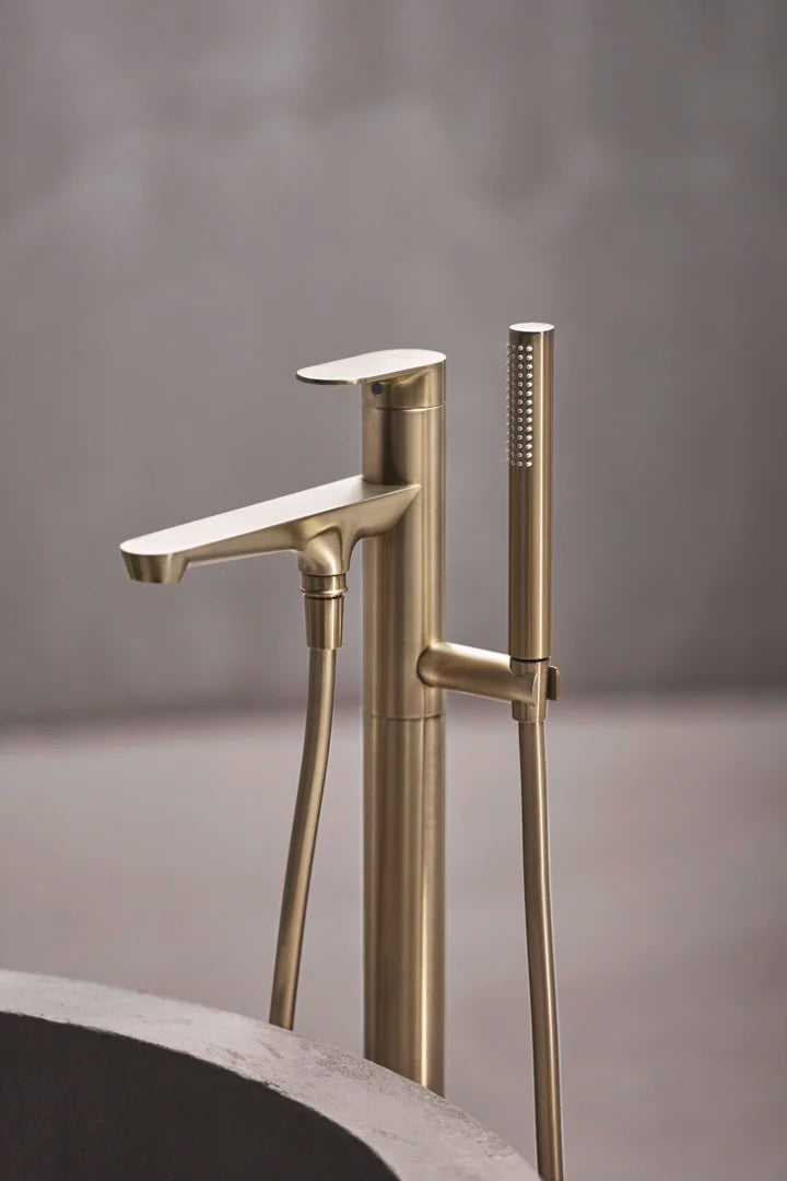 HANSA GENESIS Μπαταρία Μπάνιου Ελεύθερης Τοποθέτησης Brushed bronze