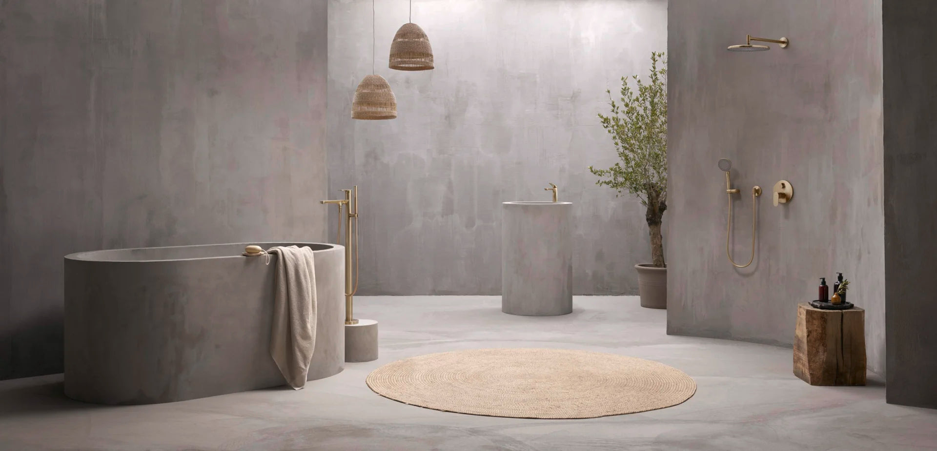 HANSA GENESIS Μπαταρία Νιπτήρος Brushed bronze