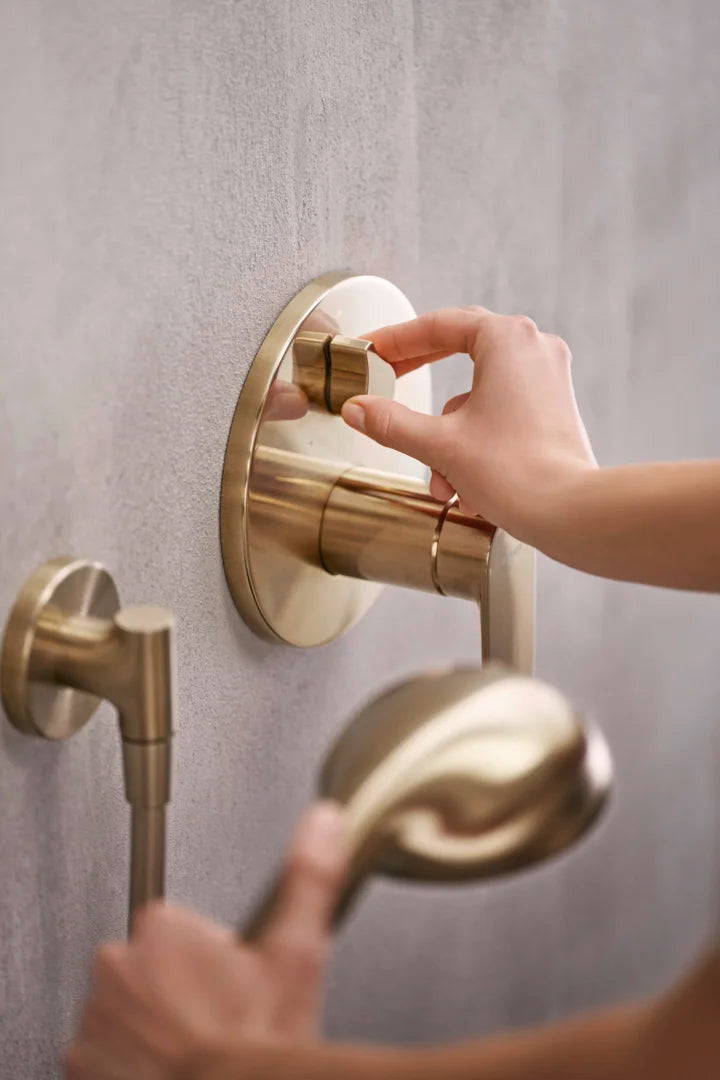 HANSA AURELIA Hand shower set (Τηλέφωνο – Στήριγμα – Σπιράλ) Brushed bronze