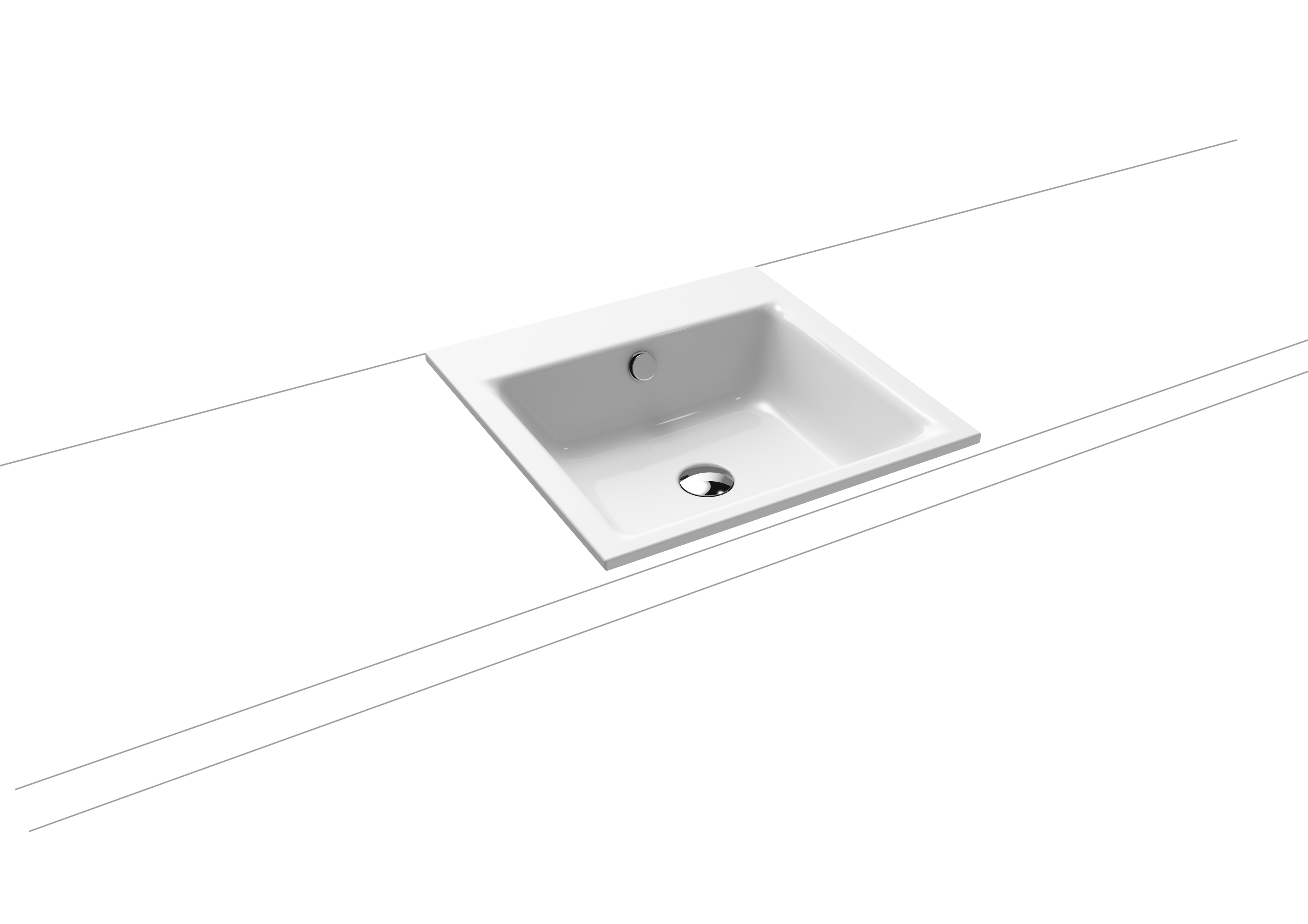 KALDEWEI Νιπτήρας Puro 60x46 cm 3151 με οπή