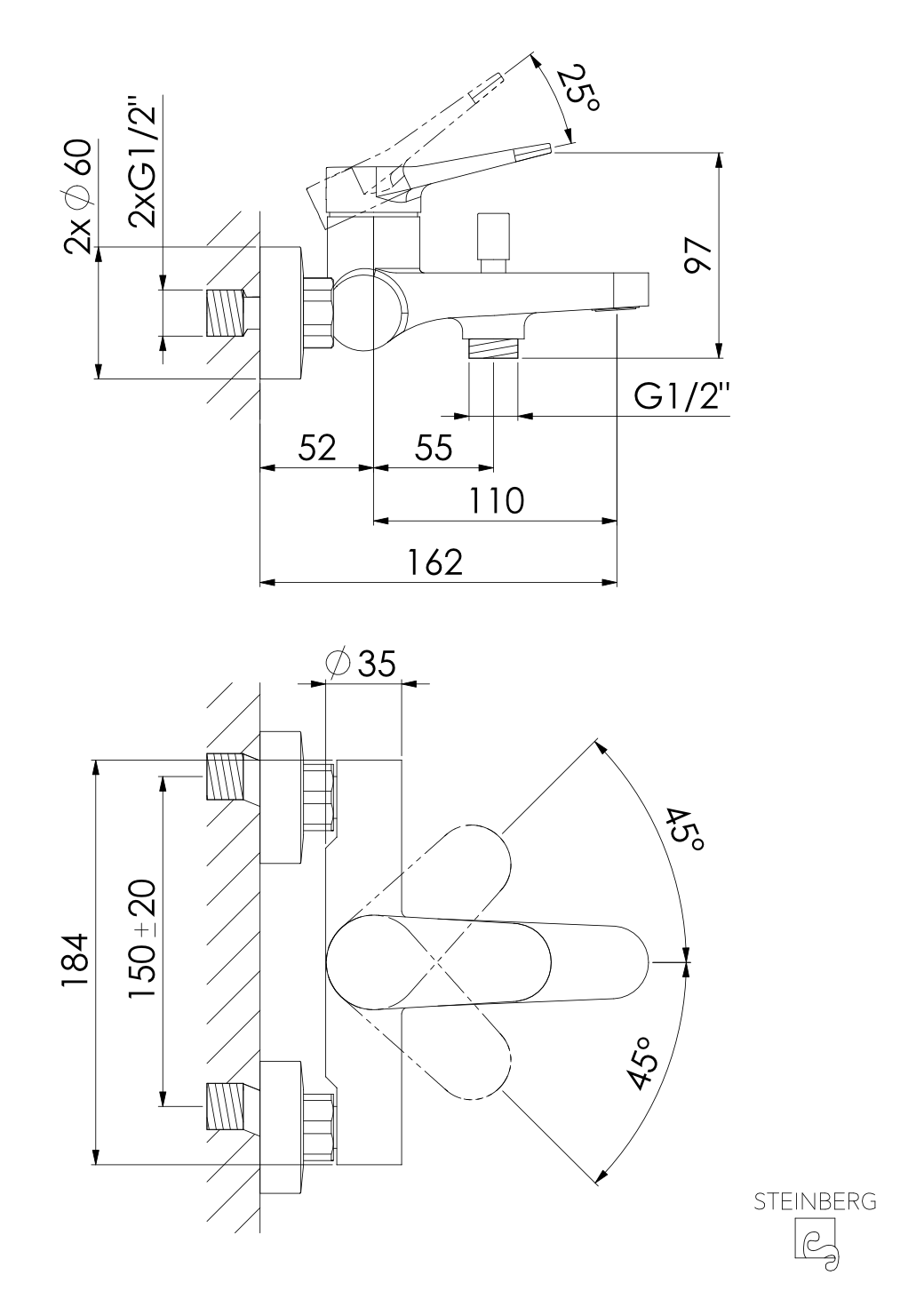 Steinberg 340 Μπαταρία Λουτρού