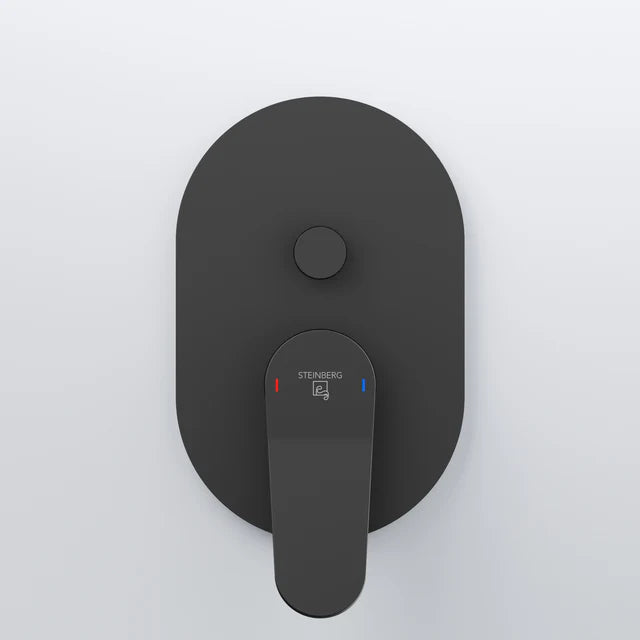 Steinberg 340 Εντοιχισμένος μείκτης ντους 2 σημείων Matt Black