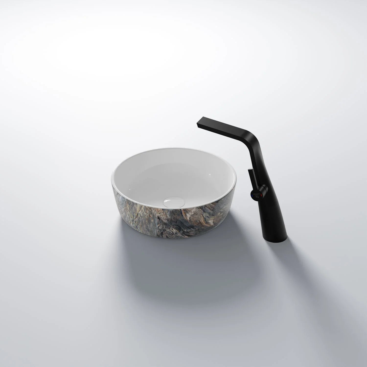 STEINBERG Νιπτήρας round ø 380 Dark Pearl