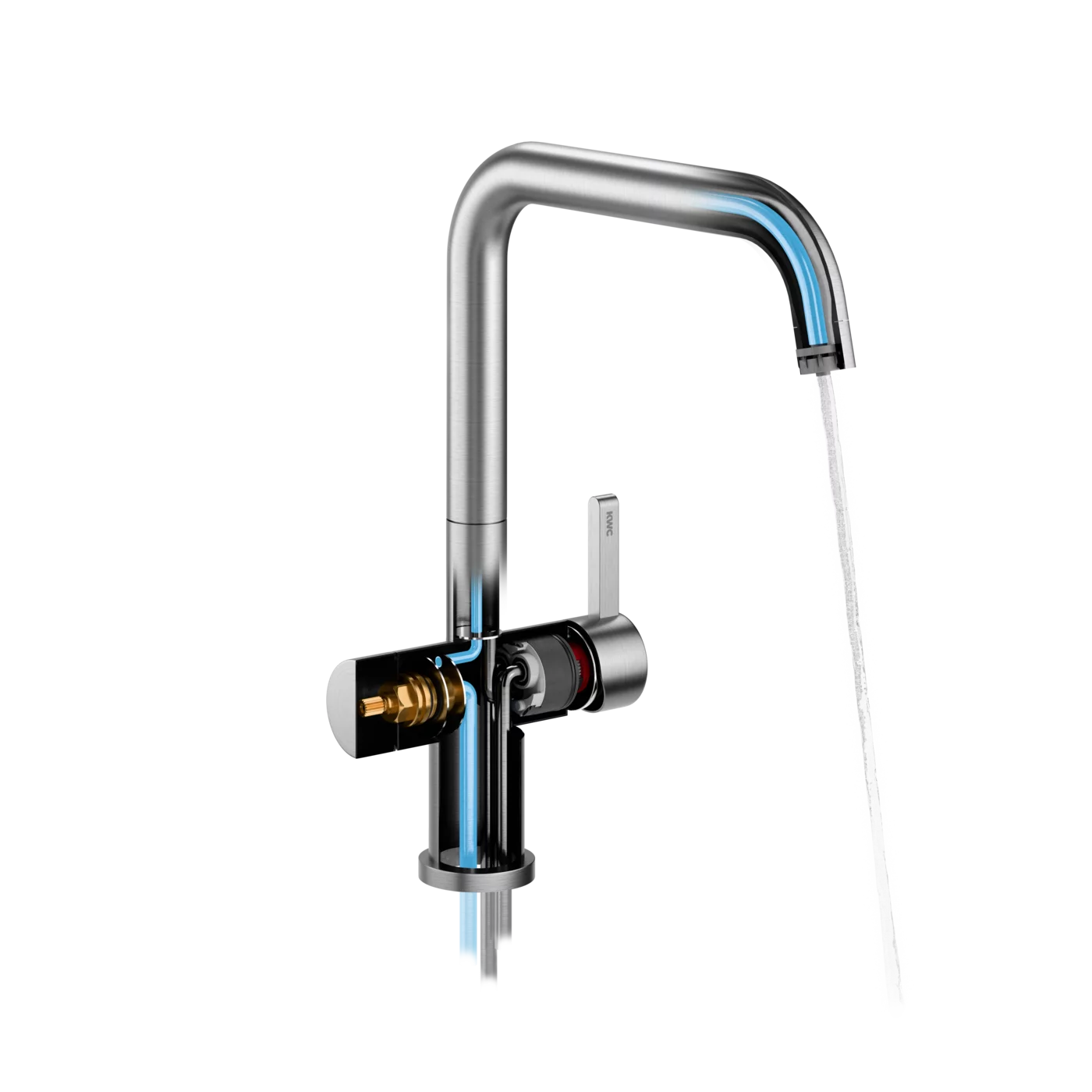 KWC ENIA E Ανοξείδωτη μπαταρία κουζίνας με δυνατότητα συνδεσης με Φίλτρο νερού