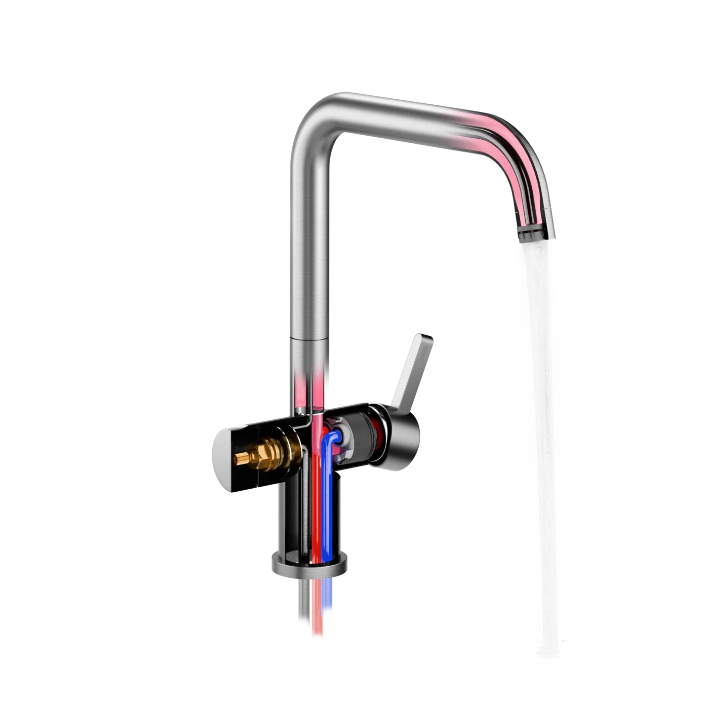 KWC ENIA E Ανοξείδωτη μπαταρία κουζίνας με δυνατότητα συνδεσης με Φίλτρο νερού