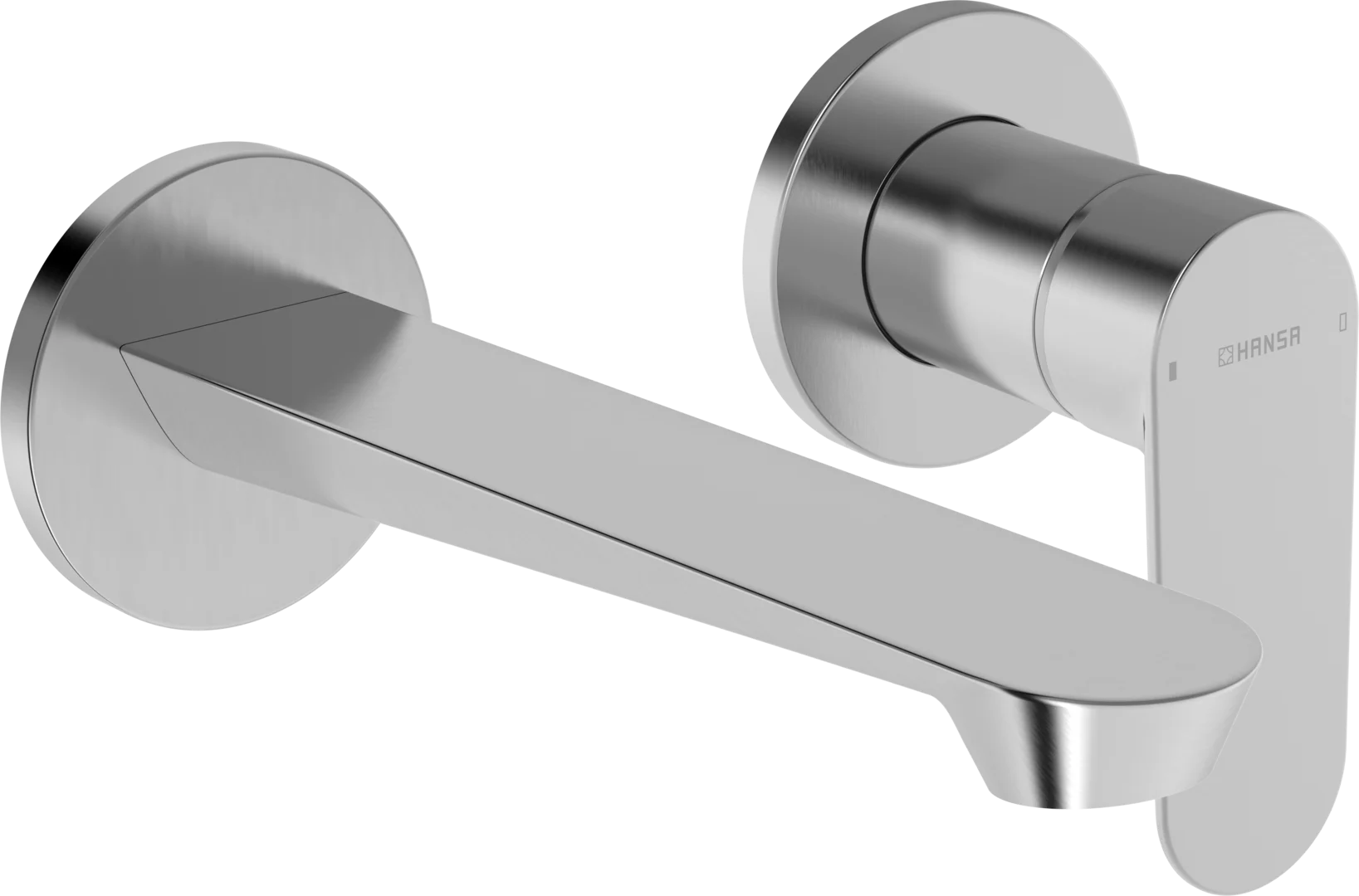 HANSA GENESIS Εντοιχισμένη Μπαταρία Νιπτήρος Brushed steel