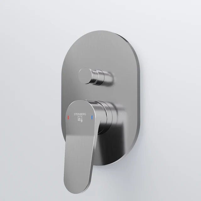 Steinberg 340 Εντοιχισμένος μείκτης ντους 2 σημείων Brushed Gun Metal