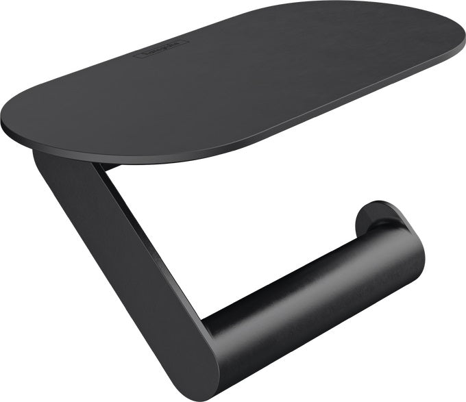 Χαρτοθήκη με ράφι Black Matt