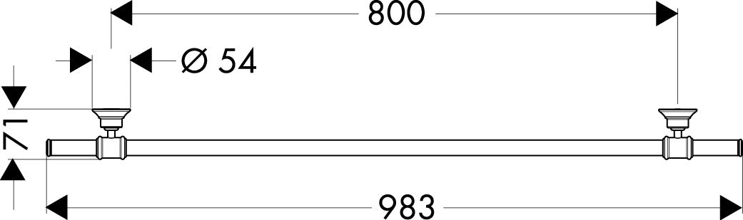 AXOR Montreux Πετσετοκρεμάστρα Classic 42080000