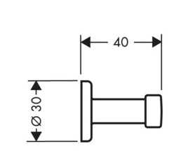 AXOR UNO Άγγιστρο matt 41537810