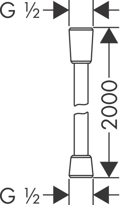 hansgrohe Isiflex Σπιράλ 2,00m 28274000