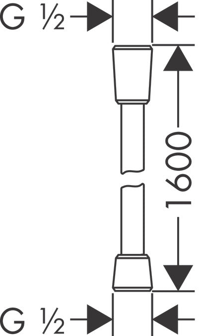 hansgrohe Isiflex Σπιράλ 1,60m 28276000