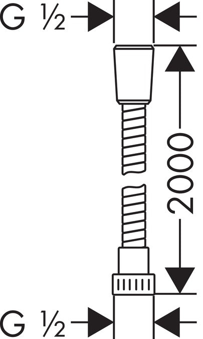 hansgrohe Metaflex Σπιράλ 2,00m